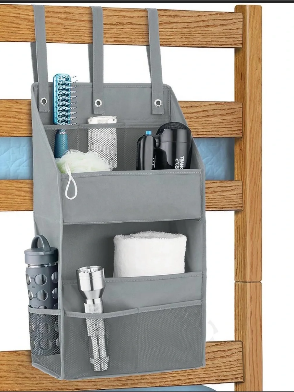 Container Store Hanging Organizer Caddy summer camp bunkbed dorm bunk bed